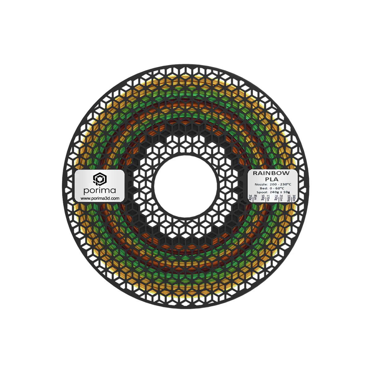 Porima Rainbow PLA Filament